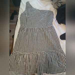 Black and White Gingham Dress